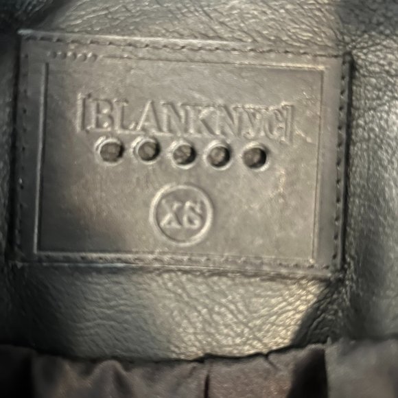 Blank NYC Black Embroidered Vegan Leather Moto Jacket - Picture 6 of 9